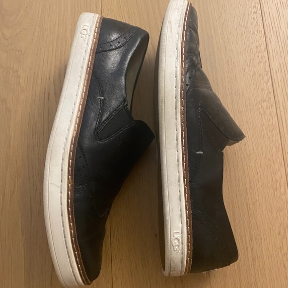 Ugg Black Leather Loafers - Picture 4 of 8